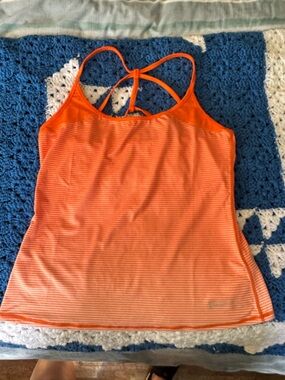 Orangetheory Bright Orange Strappy Workout Tank
